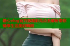 糖心vlog官方版精彩亮点全解析带你畅享生活美好瞬间