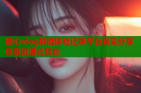 糖心vlog醉酒体验记录平台真实分享尽享沉浸式互动