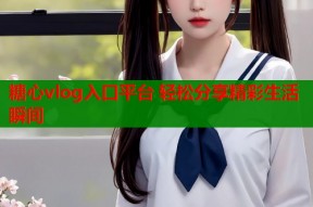 糖心vlog入口平台 轻松分享精彩生活瞬间