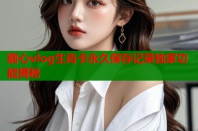 糖心vlog生肖卡永久保存记录独家功能揭秘