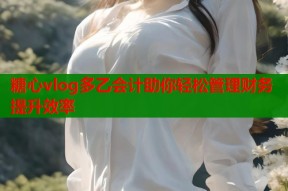 糖心vlog多乙会计助你轻松管理财务提升效率