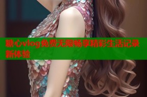糖心vlog免费无限畅享精彩生活记录新体验