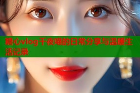 糖心vlog千夜喵的日常分享与温暖生活记录