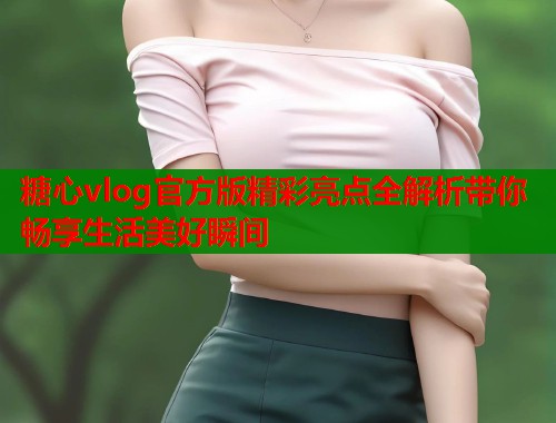 糖心vlog官方版精彩亮点全解析带你畅享生活美好瞬间  第1张
