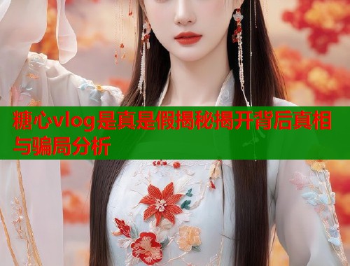 糖心vlog是真是假揭秘揭开背后真相与骗局分析  第1张